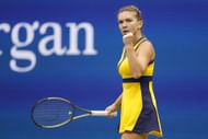 Simona Halep at the 2021 US Open.
